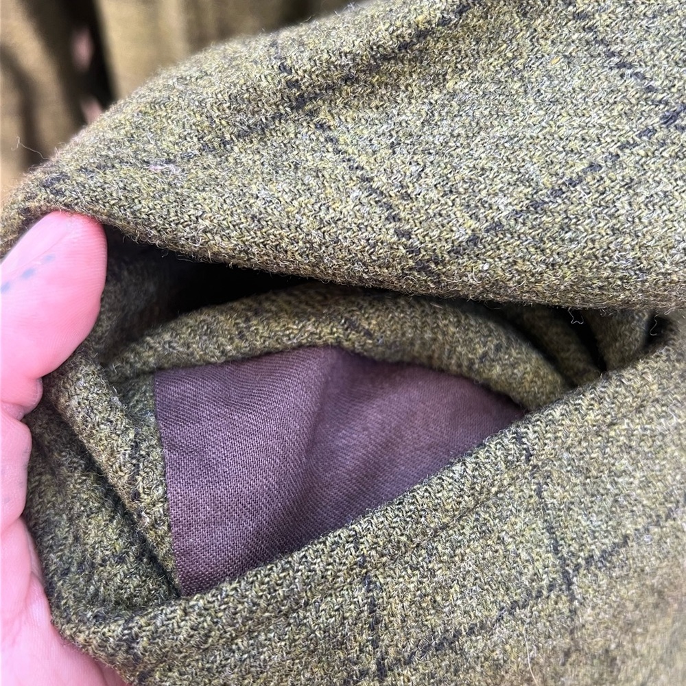 Pendleton Olive Checkered Wool Blazer - image 2